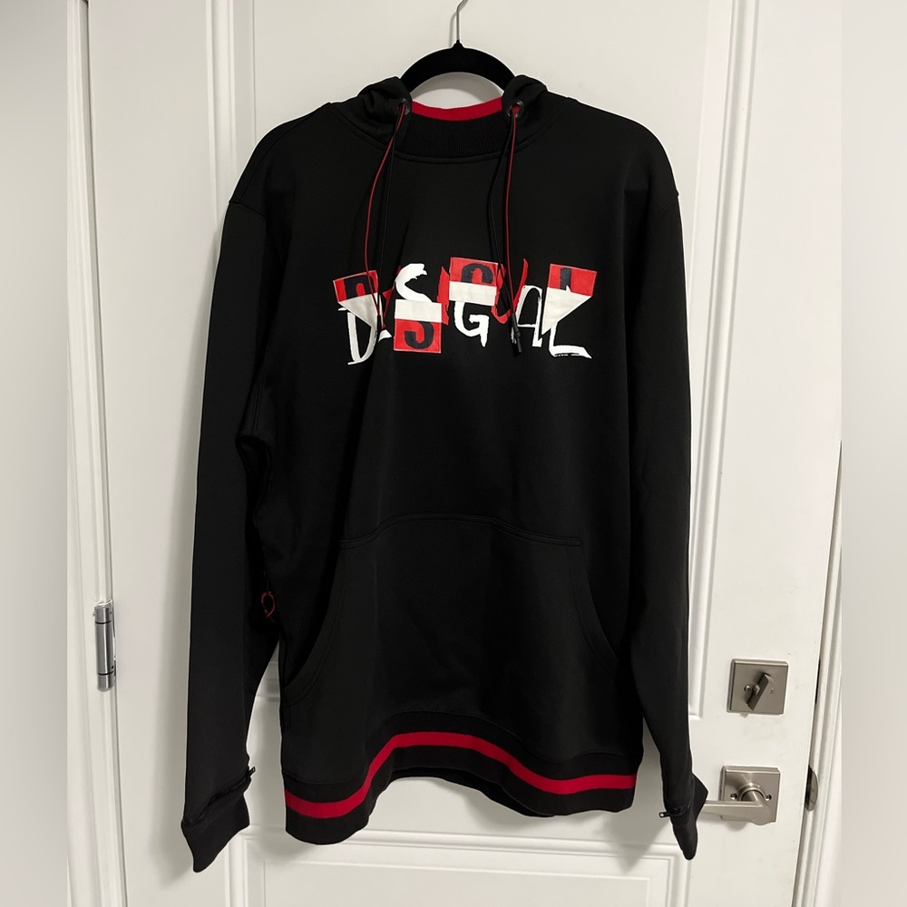 NWT - Desigual Men’s Logo Sweatshirt with Zip Split Hood - Size M, XXL